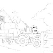 Traktor Luca mit Anhänger